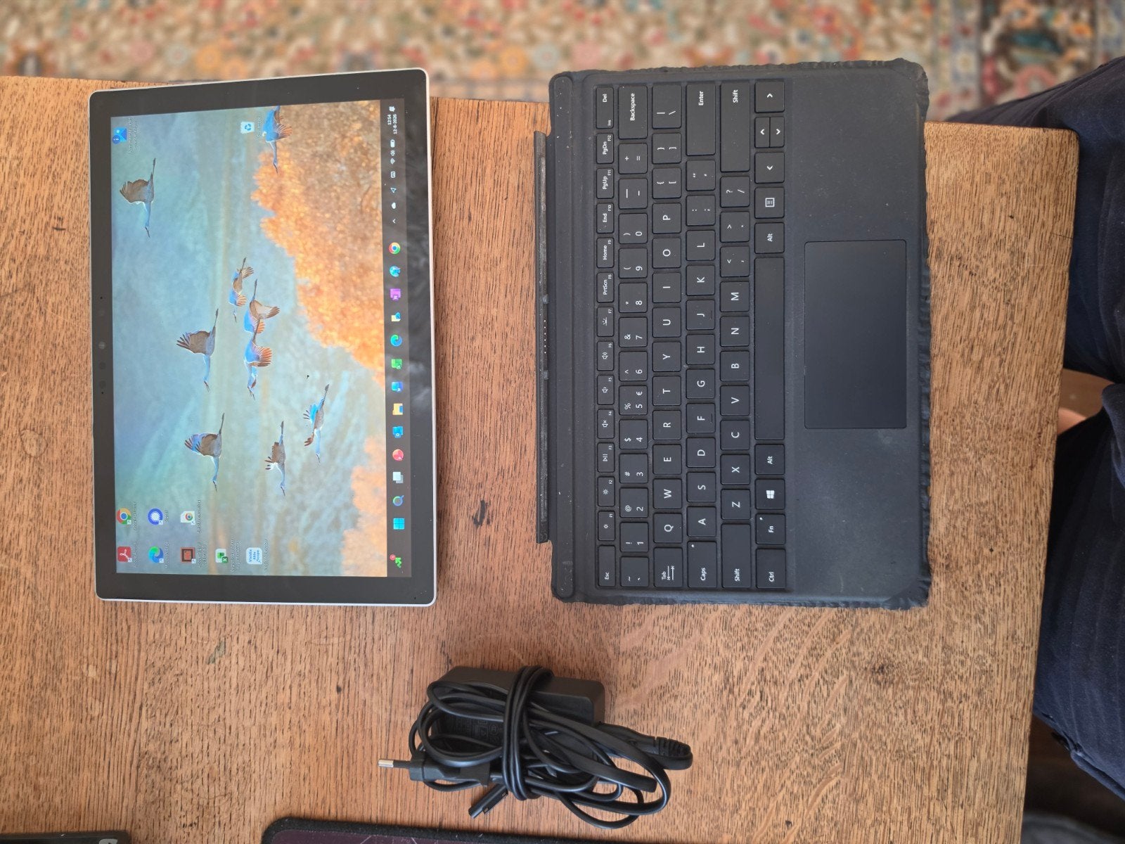 Microsoft Surface Pro 7 - i5-1035G4, 8GB RAM, 128GB SSD, Computers en Software, Gebruikt, Qwerty, 8 GB, Minder dan 2 Ghz