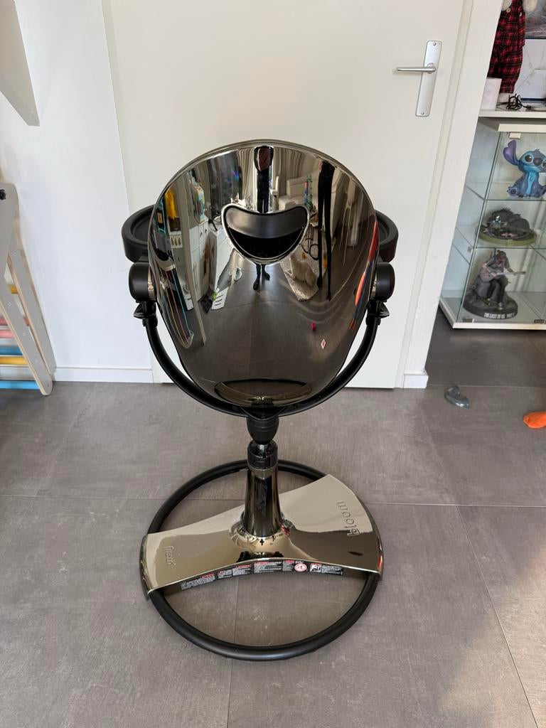 Bloom Fresco Kinderstoel Goud - Gebruikt, goede staat, Kinderen en Baby's, Kinderstoelen, Ophalen, Gebruikt, Meegroeistoel, Afneembaar eetblad