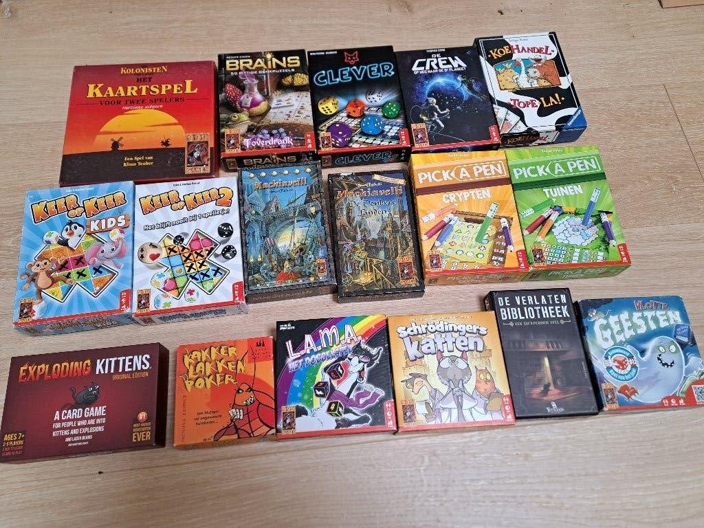 Diverse kaartspelletjes LEUK VOOR SINT OF KERST, Ophalen of Verzenden