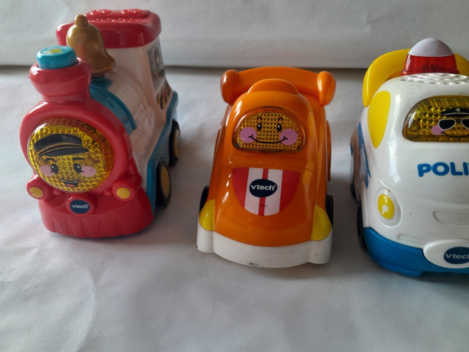 VTech Toet Toet Auto's: Trein, Raceauto, Politieauto, Ophalen of Verzenden, Gebruikt