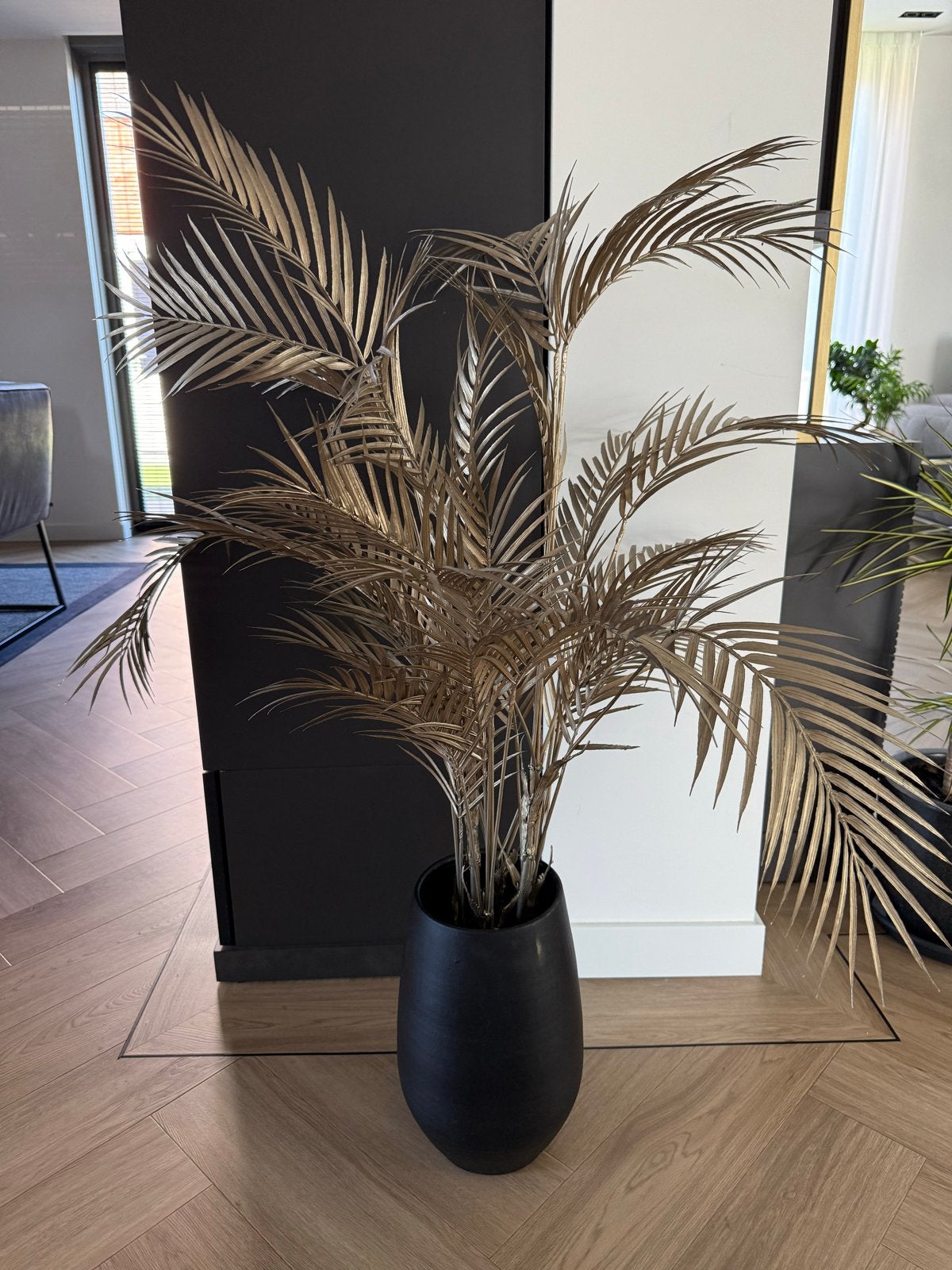 Gouden Kunstpalm 115 cm - Luxe Decoratie, Ophalen, Binnen, Kunstplant, Nieuw