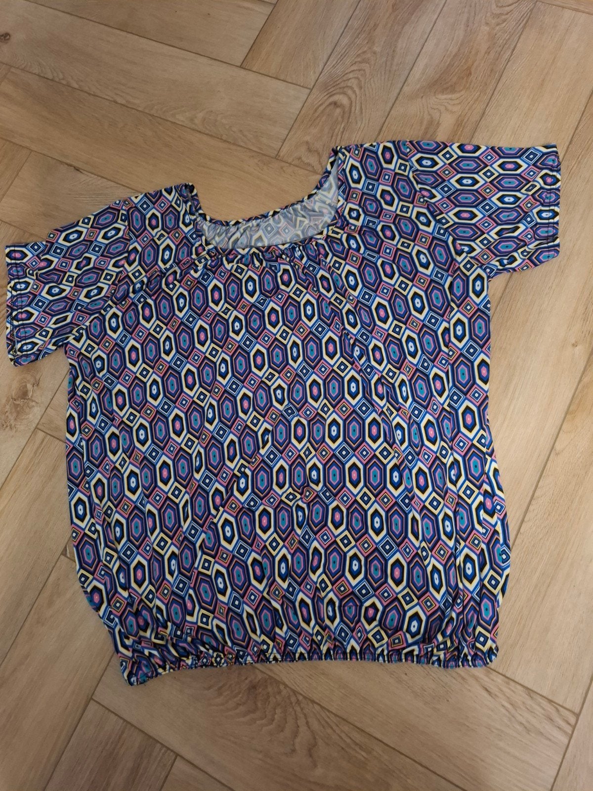 Ballontop met korte mouwen, maat 46, Kleding | Dames, Meerkleurig, Maat 46/48 (XL) of groter, Ophalen of Verzenden, Korte mouw