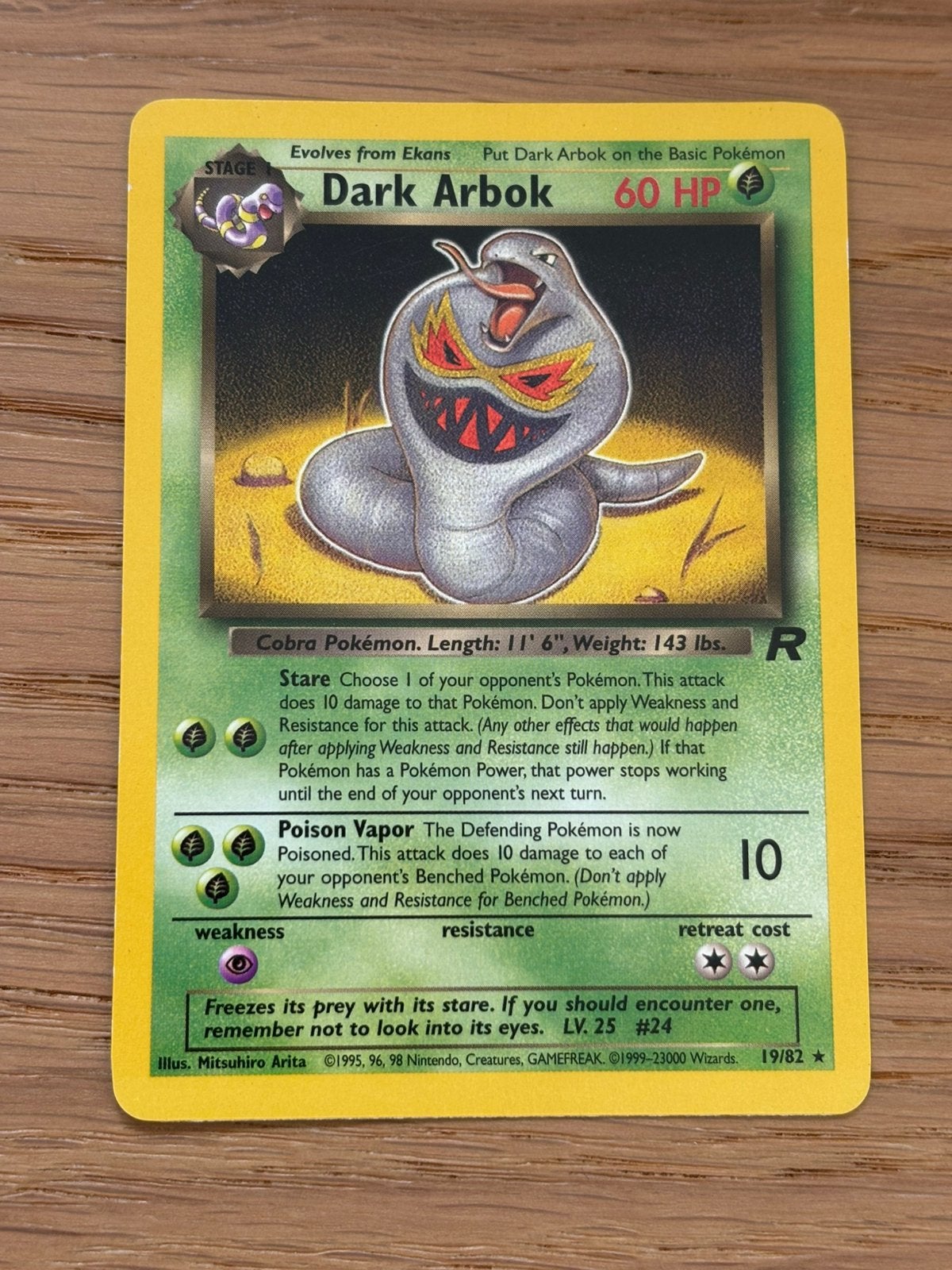 Dark Arbok - Team Rocket, Ophalen of Verzenden, Zo goed als nieuw, Losse kaart