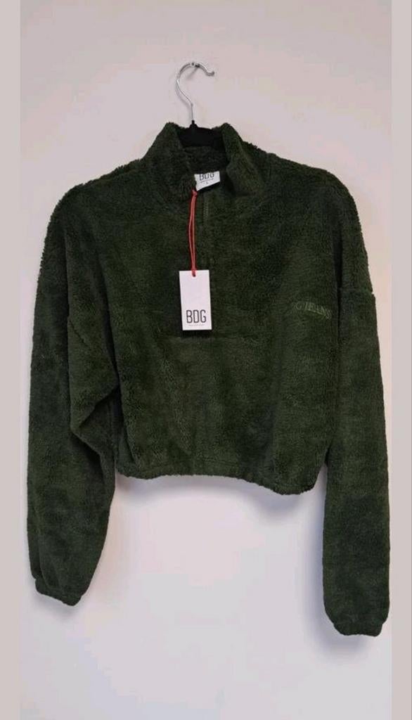 BDG Urban Outfitters Cropped Fleece Trui Groen, Urban Outfitters, Nieuw, Ophalen of Verzenden, Customerservice@urbanoutfitters.com