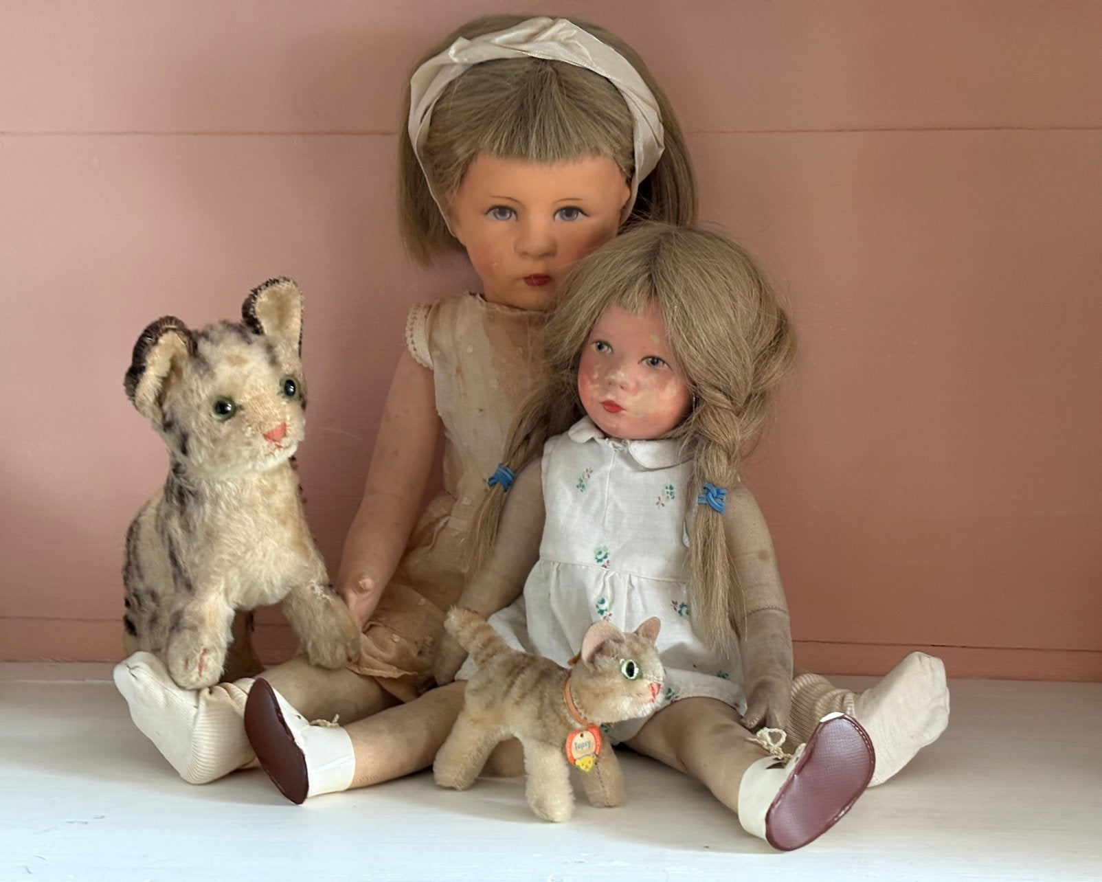2 Prachtige oude Kathe kruse poppen , nu in prijs verlaagd !, Verzamelen, Poppen, Ophalen of Verzenden, Gebruikt, Pop