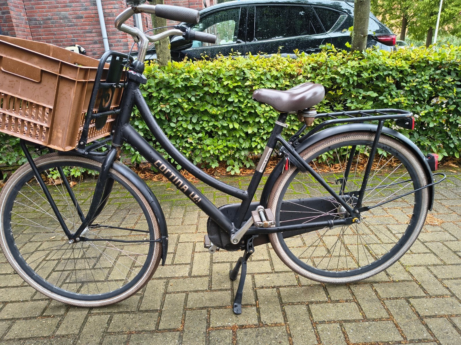 Cortina fiets met Nexus 3 versnellingen en kratje, Overige merken, Gebruikt, Versnellingen, 56 cm of meer