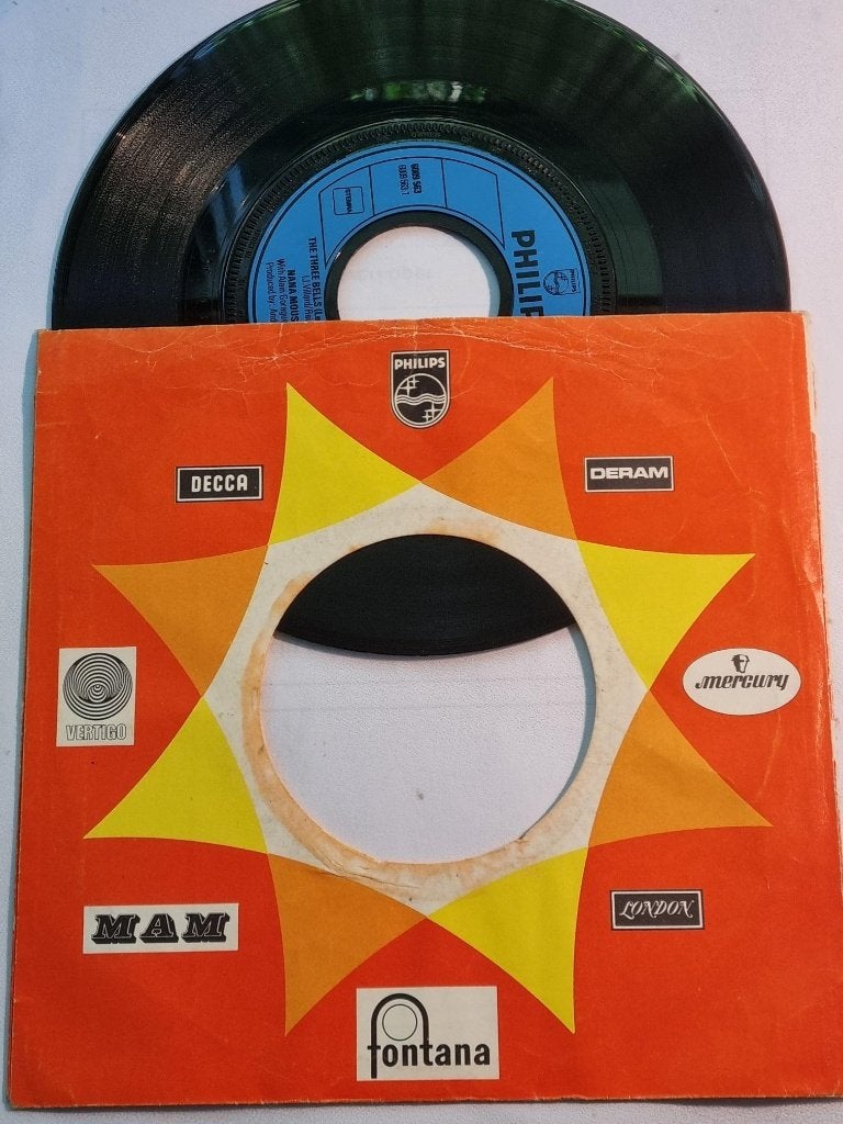 single Nana Mouskouri THE TREE BELLS-IF YOU GO AWAY 1974, Ophalen of Verzenden, Gebruikt, Pop