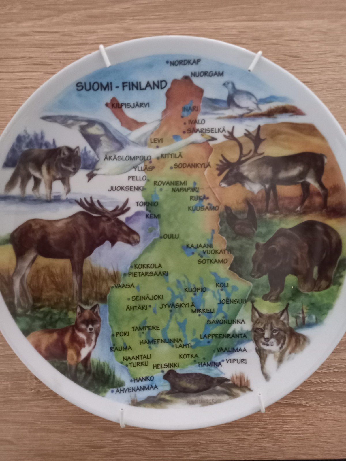 Souvenir wandbord Finland 19 cm, Ophalen of Verzenden
