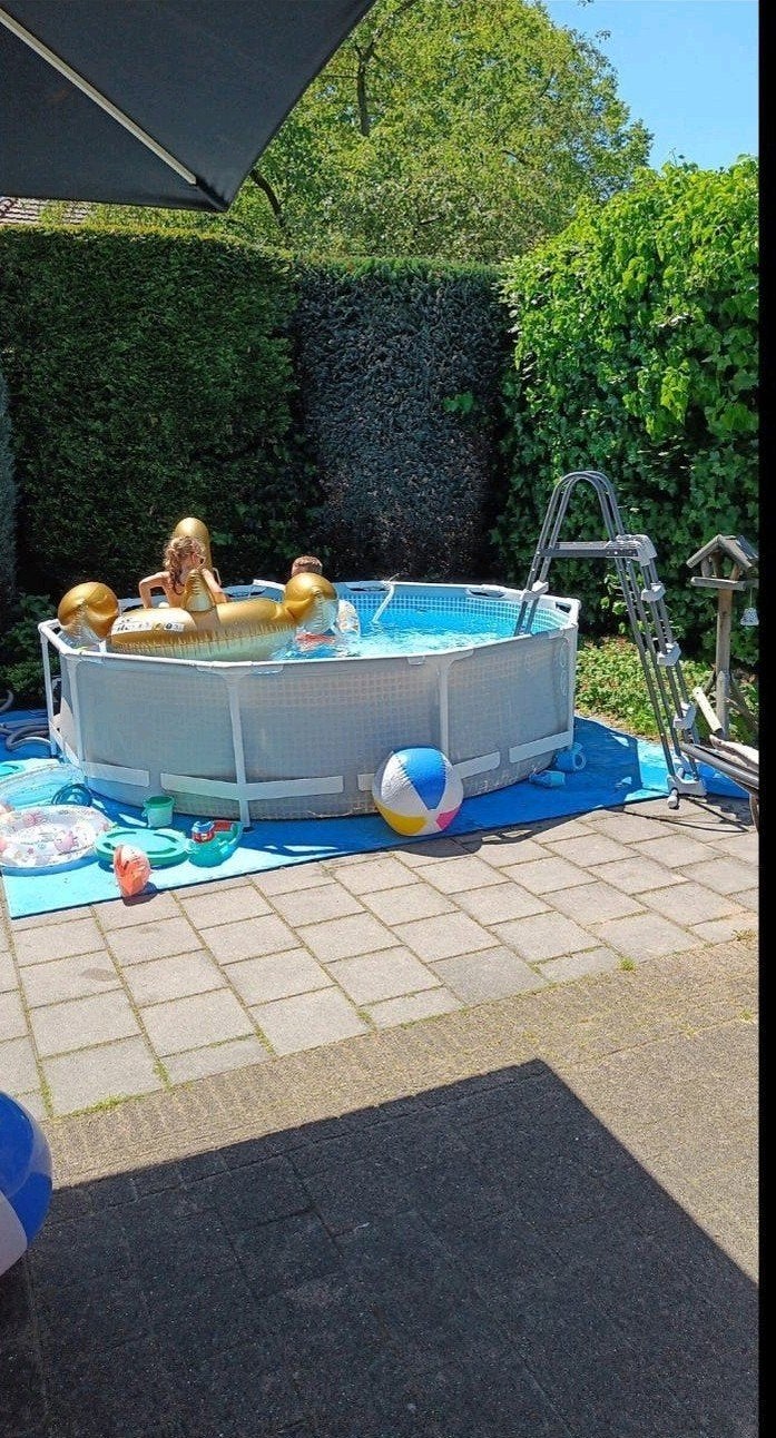 Opzetzwembad - Zo goed als nieuw, 80 tot 120 cm, Rond, 300 cm of meer, Ophalen of Verzenden
