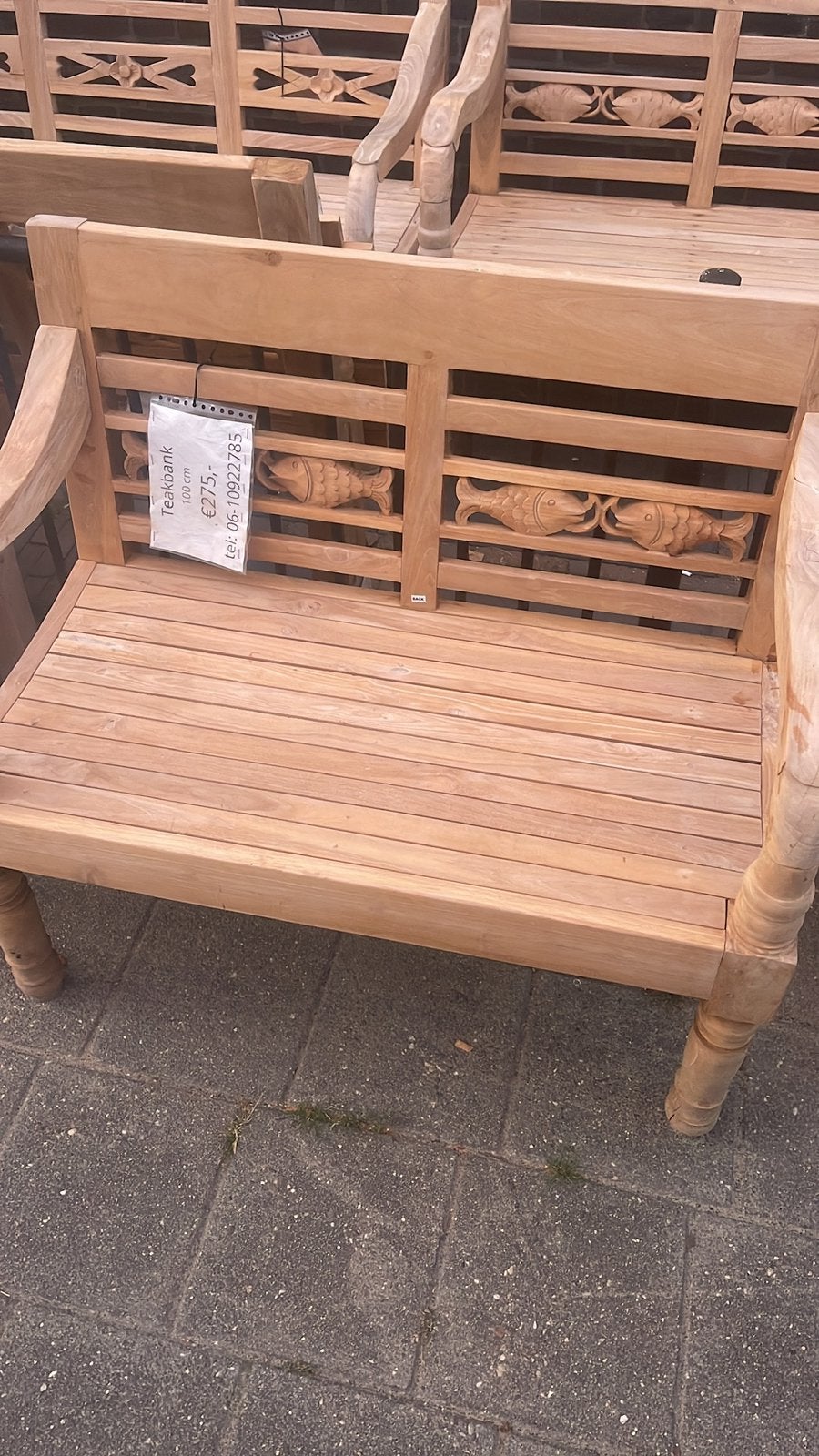 NIEUWE TEAK TUINBANKEN DIVERSE MATEN, Ophalen of Verzenden, Nieuw, Hout