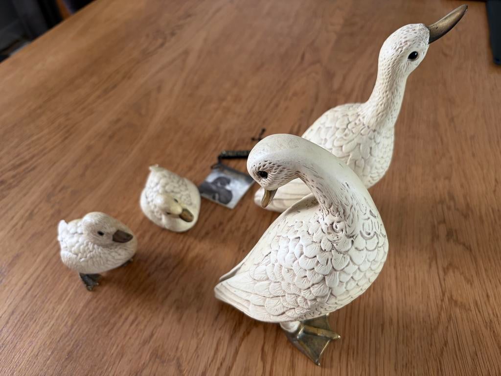 Set van 4 decoratieve eenden van Elli Malevolti, Ophalen of Verzenden, Zo goed als nieuw