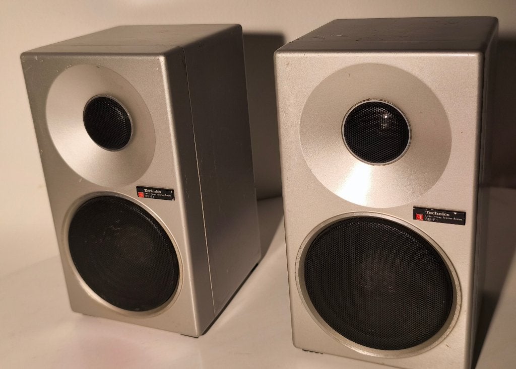 Legendary vintage Technics SB-F1 speakers (Japan), Ophalen of Verzenden, Minder dan 60 watt, Boekenplank luidspreker, Overige merken