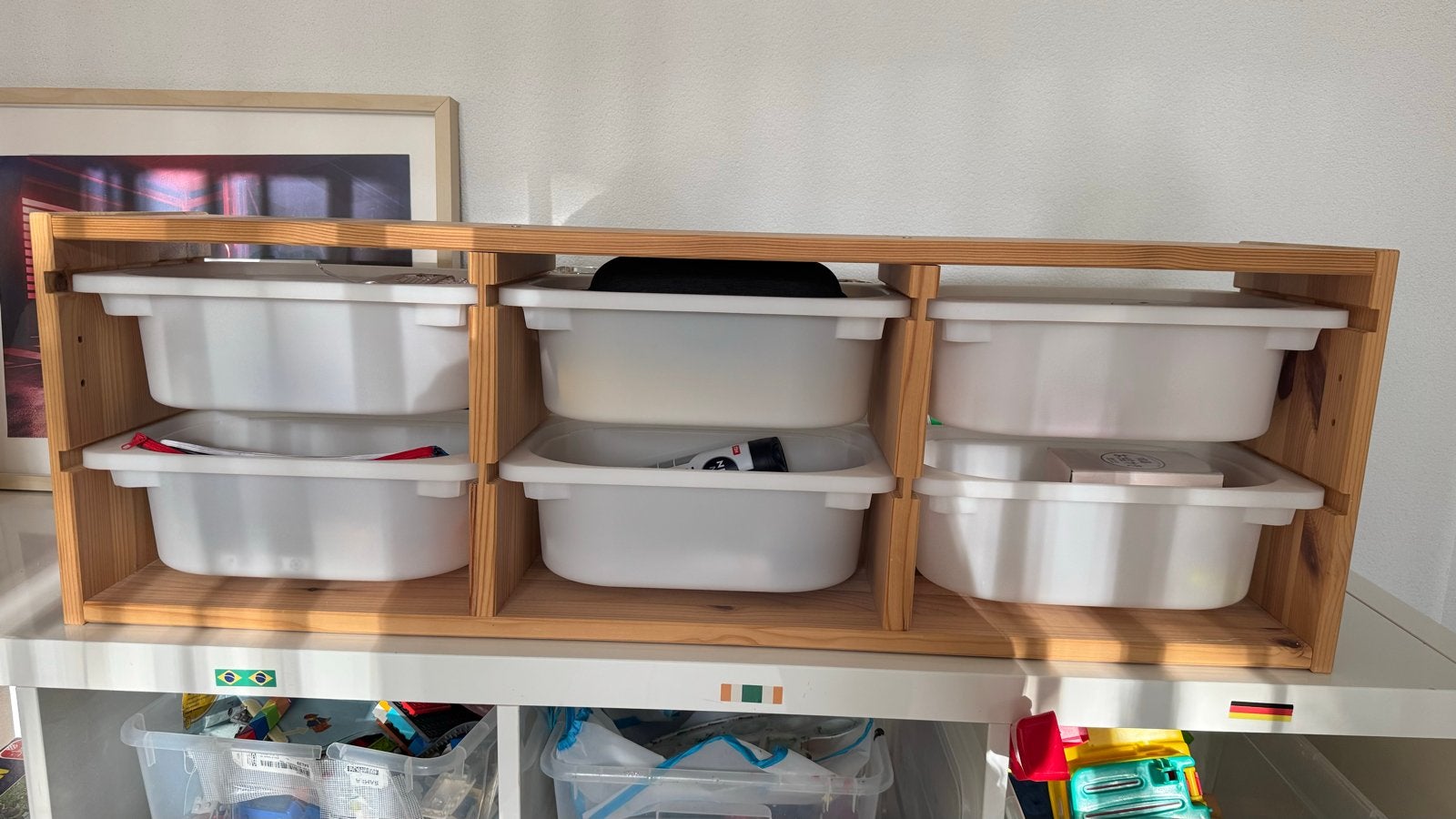 IKEA TROFAST Wandopberger met bakken, Ophalen of Verzenden, Gebruikt, Kast