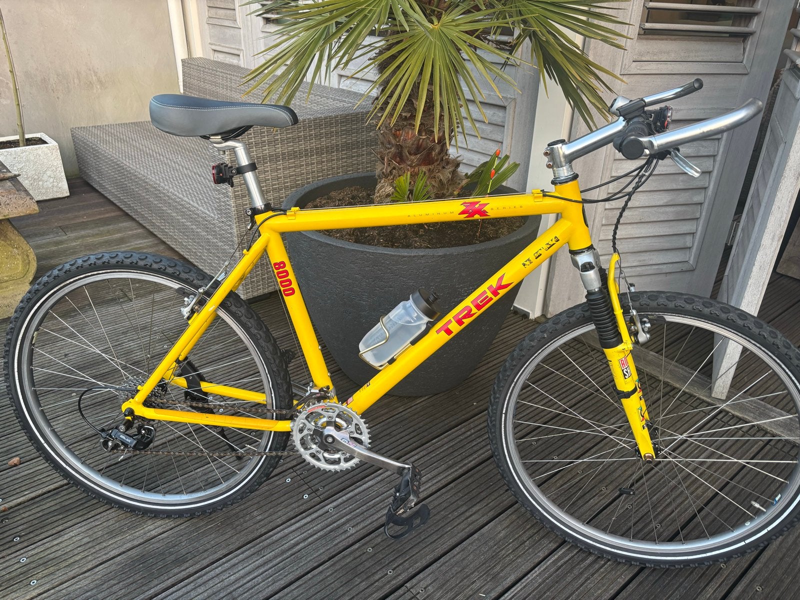 Trek 8000 Mountainbike - Geel, Zo goed als nieuw, Fietsen en Brommers, Fietsen | Mountainbikes en ATB, Ophalen, Hardtail, 49 tot 53 cm