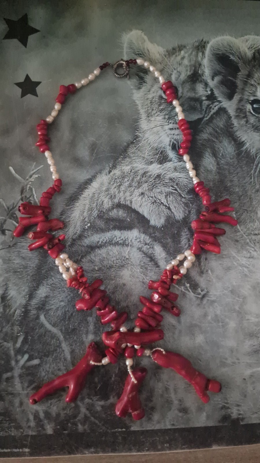 zelf gemaakte bloedkoraal Kettingen en Armbanden - Diverse S, Sieraden, Tassen en Uiterlijk, Nieuw, Ophalen of Verzenden, Steen of Mineraal