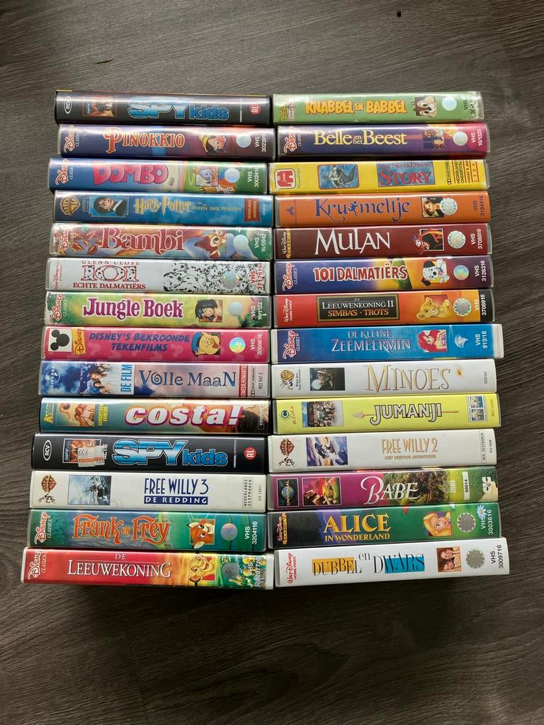 Philips DVD/VHS-speler met Disney VHS-collectie, Cd's en Dvd's, VHS | Kinderen en Jeugd, Alle leeftijden, Ophalen of Verzenden
