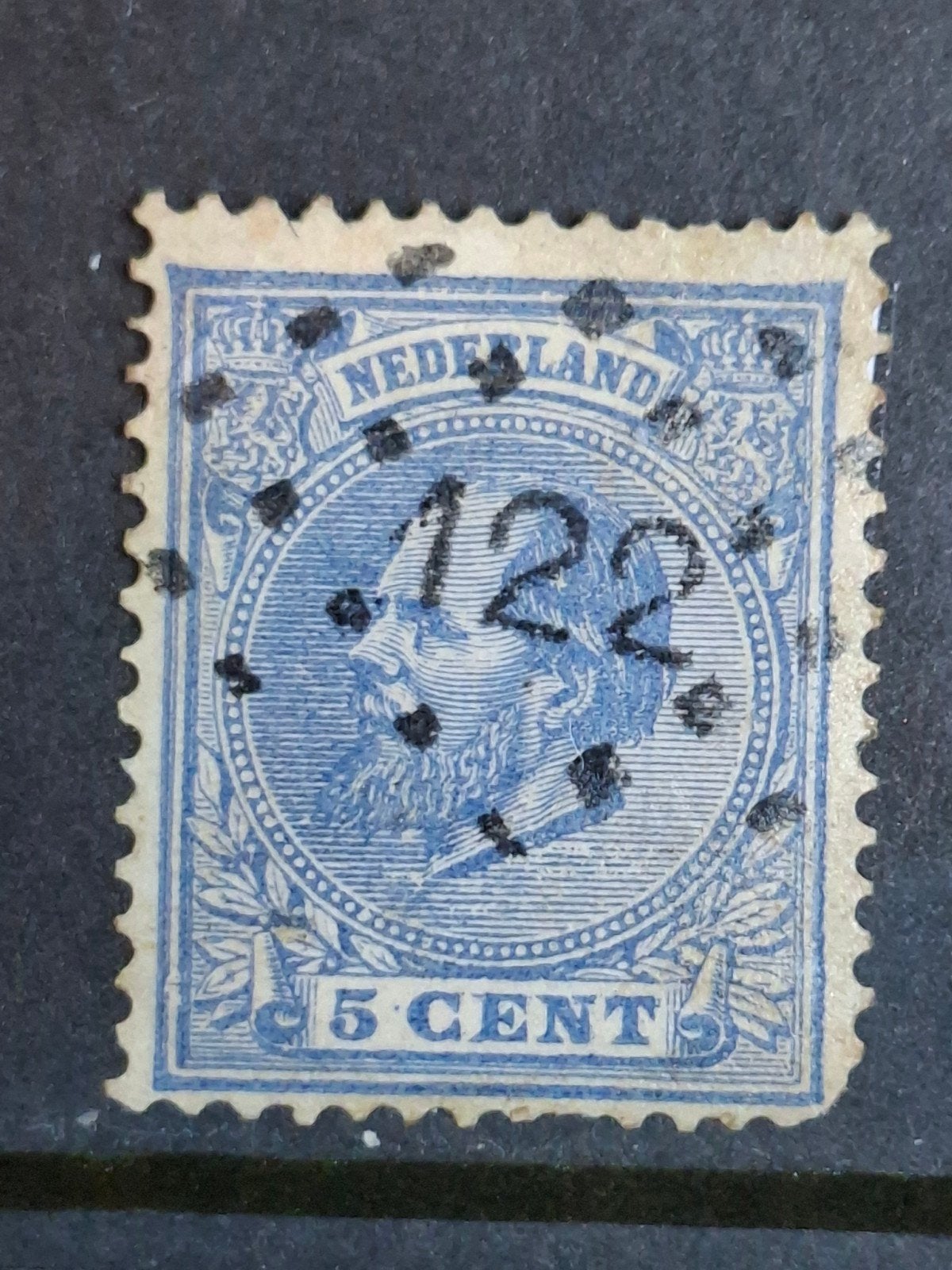 Puntstempel zegel nr 122 Winschoten nvph nr19, Postzegels en Munten, Postzegels | Nederland, Ophalen of Verzenden