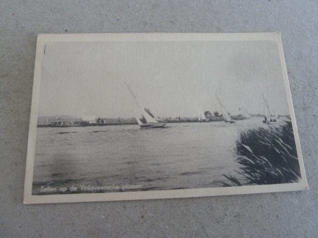 Vinkeveen 1954 Zeilen op de Vinkenveensche plaseen, Ophalen of Verzenden, 1940 tot 1960, Gelopen