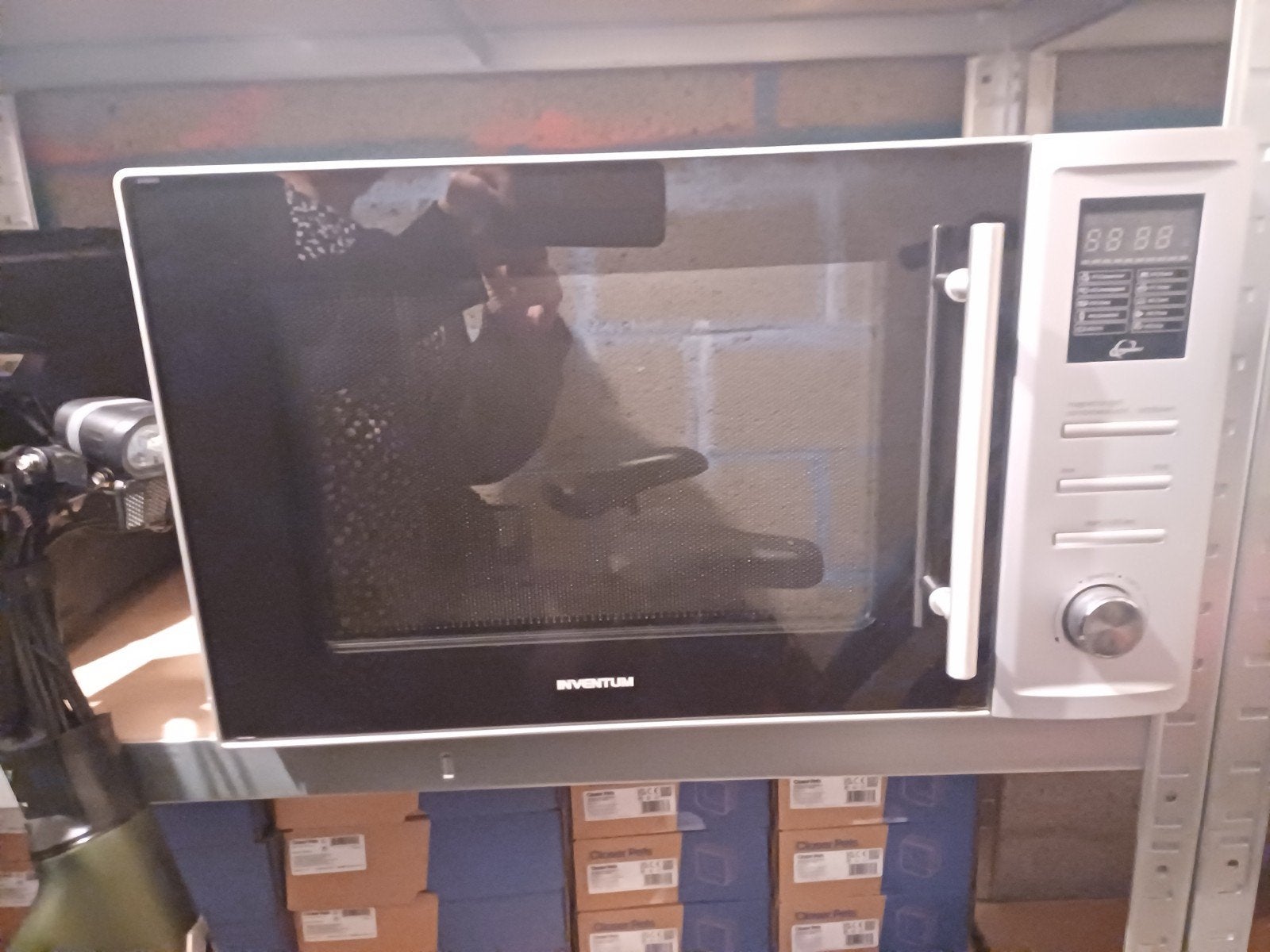 Inventum Combi Magnetron - Zilver/Zwart, Ophalen of Verzenden, Gebruikt, Zilver, Overige merken