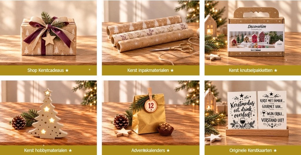 kerst knutselen, kersdecoratie ,, Verzenden, Nieuw