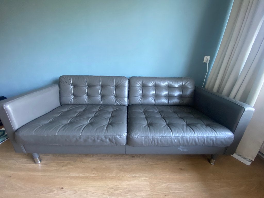 FREE Leather Sofa, Huis en Inrichting, Banken | Sofa's en Chaises Longues, Ophalen, Gebruikt, Driepersoons, 200 tot 250 cm
