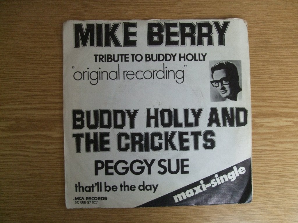MIKE BERRY - BUDDY HOLLY AND THE CRICKETS, Cd's en Dvd's, Vinyl Singles, 7 inch, Ophalen of Verzenden, Zo goed als nieuw, Rock en Metal