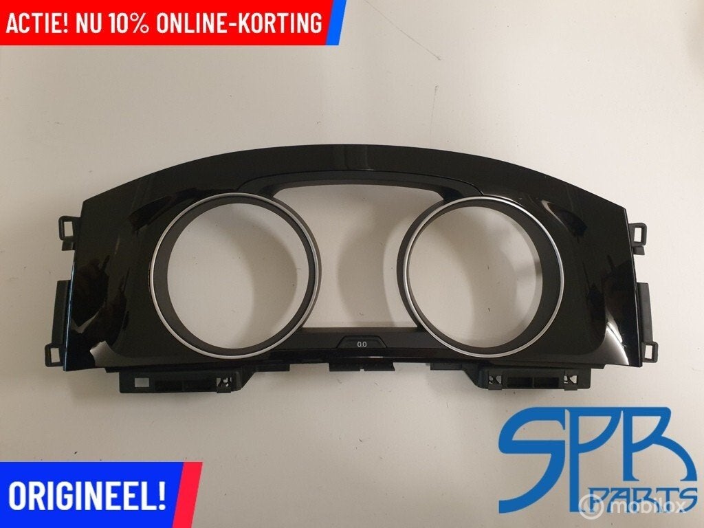 GOLF 7 HOOGGLANS ZWART INLEG Kilometerteller RAND 5G0857189, Gebruikt, Volkswagen, Ophalen of Verzenden, Volkswagen