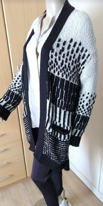DIDI offwhite/zwart motief vest maat L, Overige kleuren, Verzenden, Maat 42/44 (L), Didi