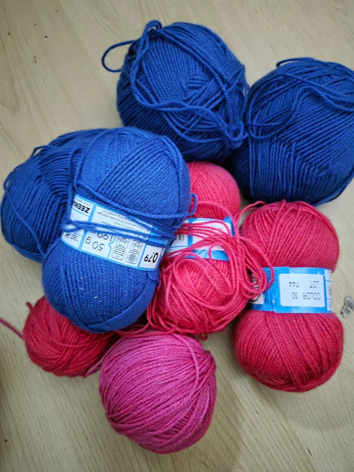 Garen in verschillende kleuren - Zeeman en Lisa, Ophalen of Verzenden, Gebruikt, Breien of Haken, Wol of Garen