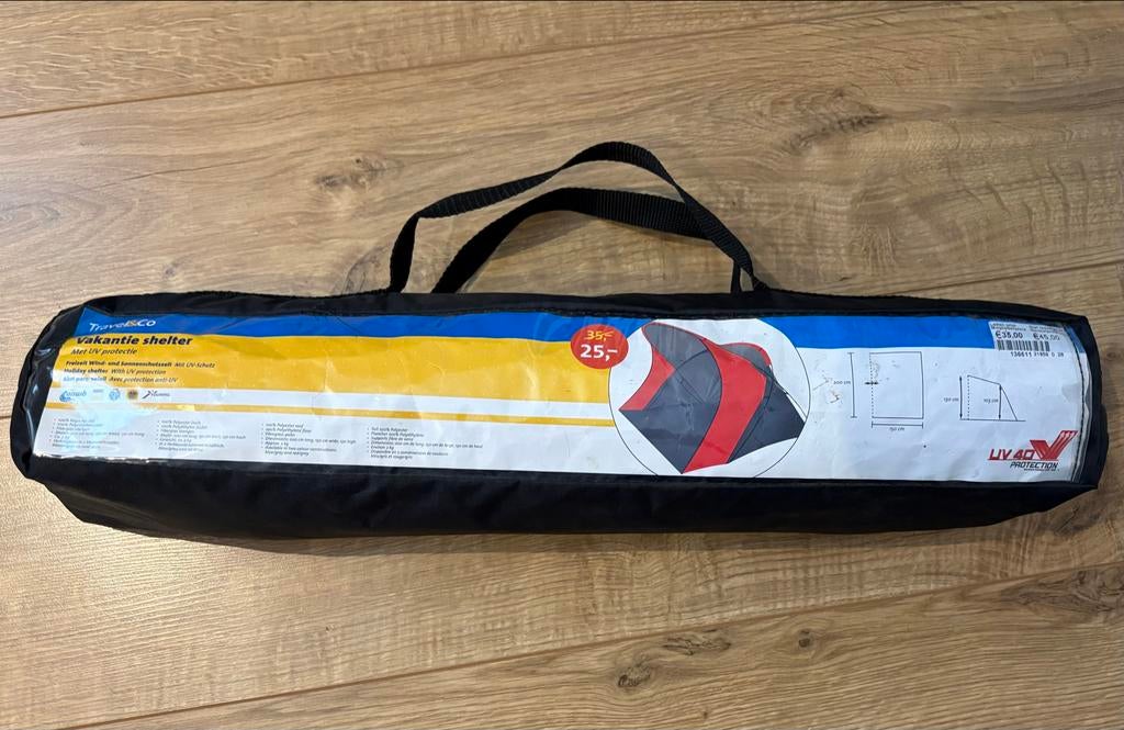 Travel&Co Vakantie Shelter met UV-bescherming, Ophalen of Verzenden, Zo goed als nieuw, Tot en met 2