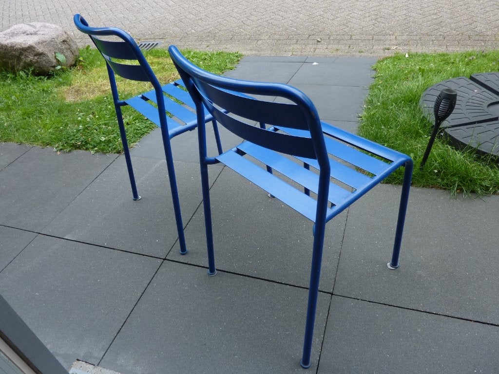 Metalen stoelen, Ophalen, Gebruikt, Twee, Overige kleuren