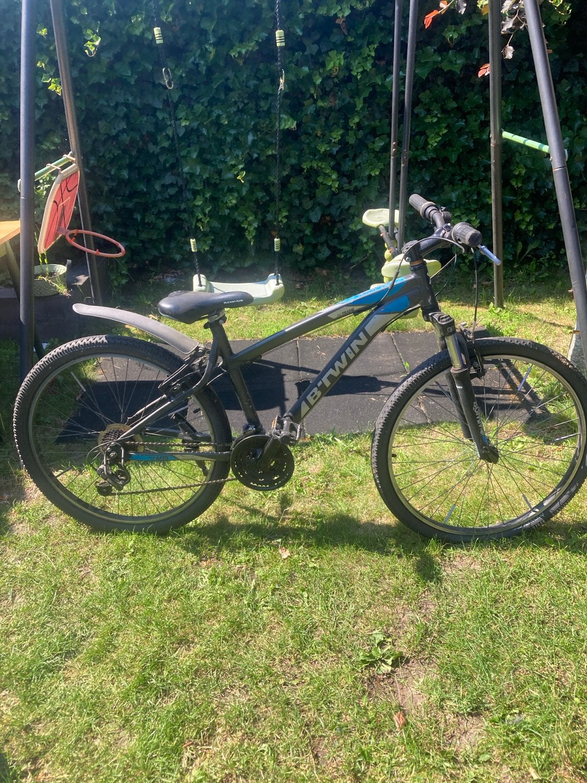26 inch jongensfiets - B'Twin Rockrider 300, Gebruikt, Velgrem, Versnellingen, Minder dan 49 cm