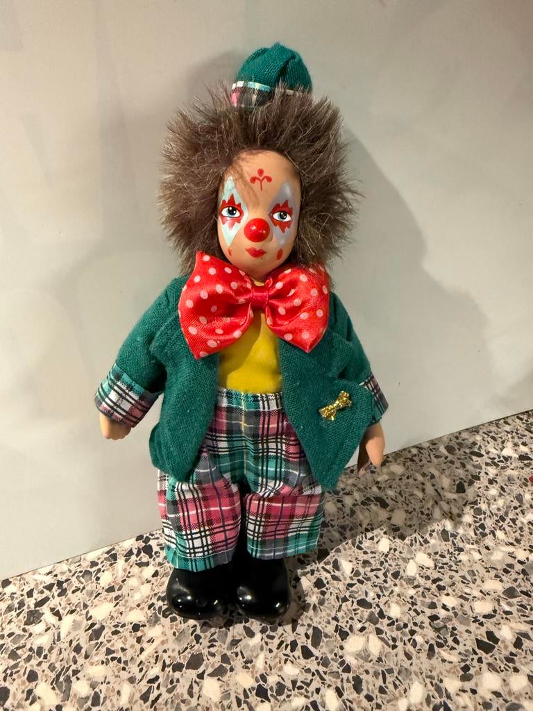 Vintage clown & decoratie pop, Verzamelen, Beelden en Beeldjes, Ophalen of Verzenden, Zo goed als nieuw, Overige typen
