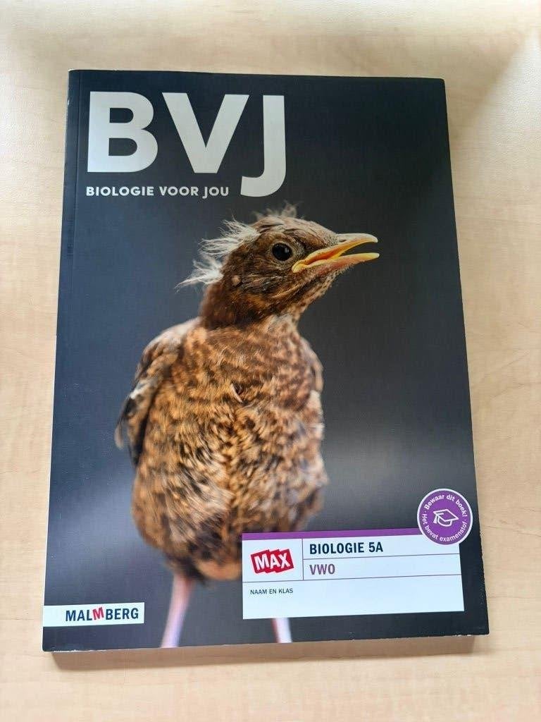 Biologie voor jou 5A *NIET GEBRUIKT*, Boeken, Schoolboeken, VWO, Malmberg, Biologie, Nieuw