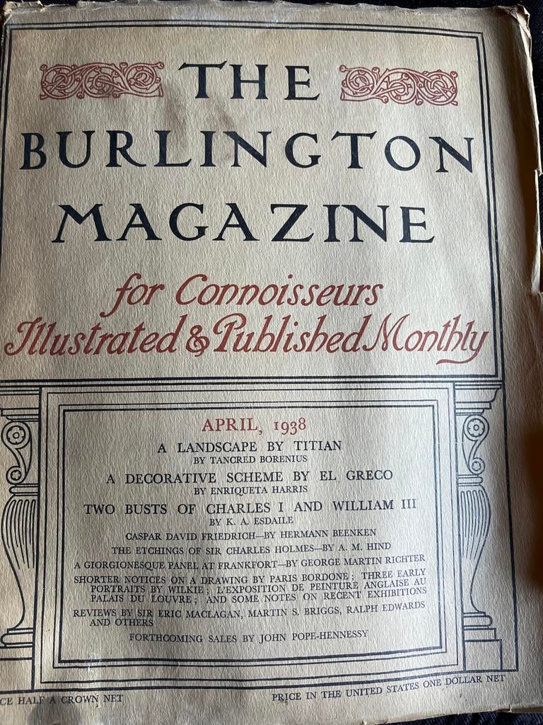 The Burlington Magazine - April 1938, Ophalen of Verzenden, Gelezen, Overige typen