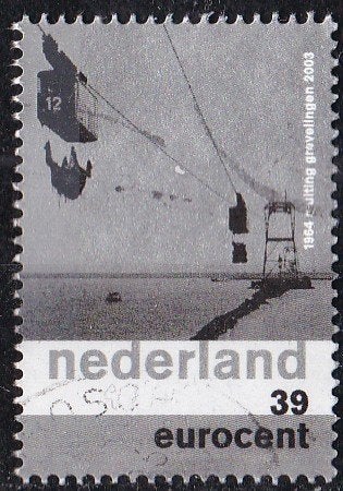 Nederland en het water - Grevelingen - gebruikt – NVPH 2159, Verzenden, Na 1940, Gestempeld