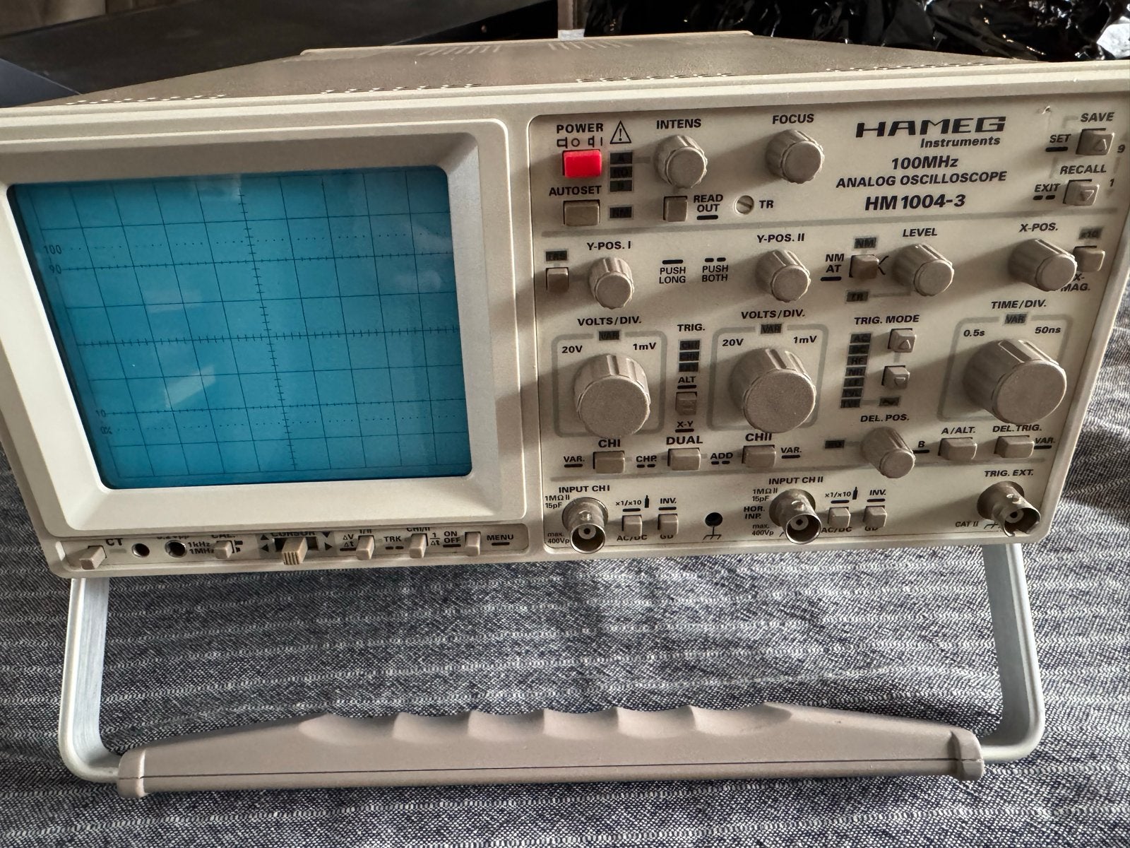 Hameg HM1004-3 100MHz Analoge Oscilloscoop, Ophalen, Gebruikt
