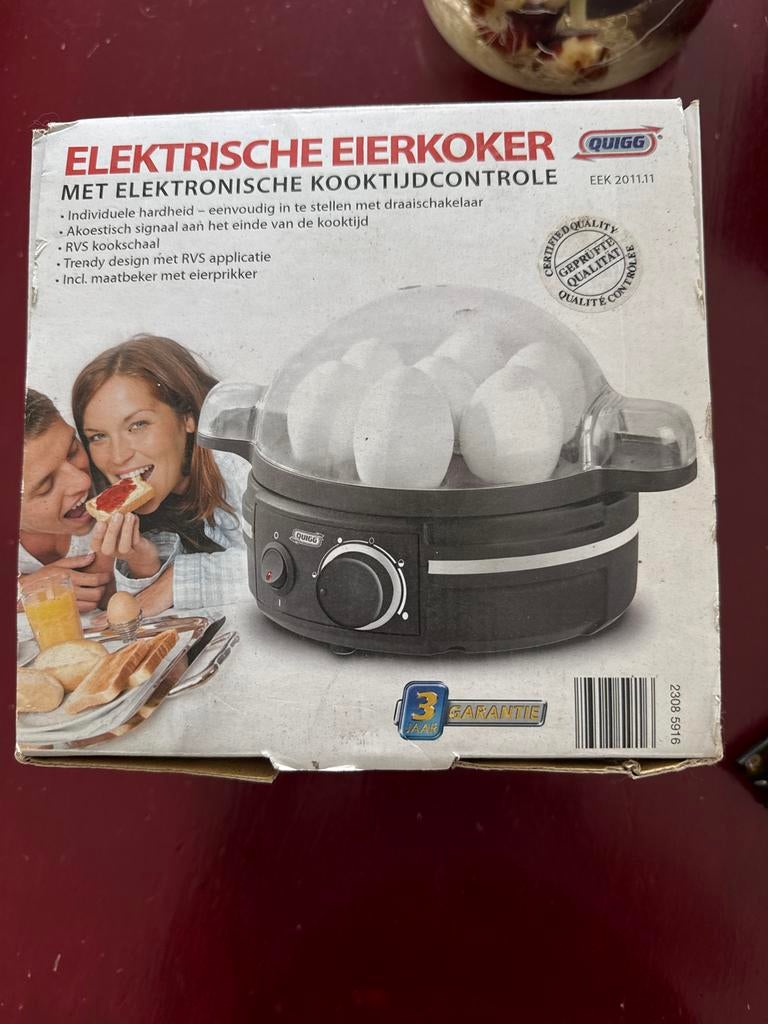 Elektrische Eierkoker met Elektronische Kooktijdcontrole, Ophalen, Nieuw
