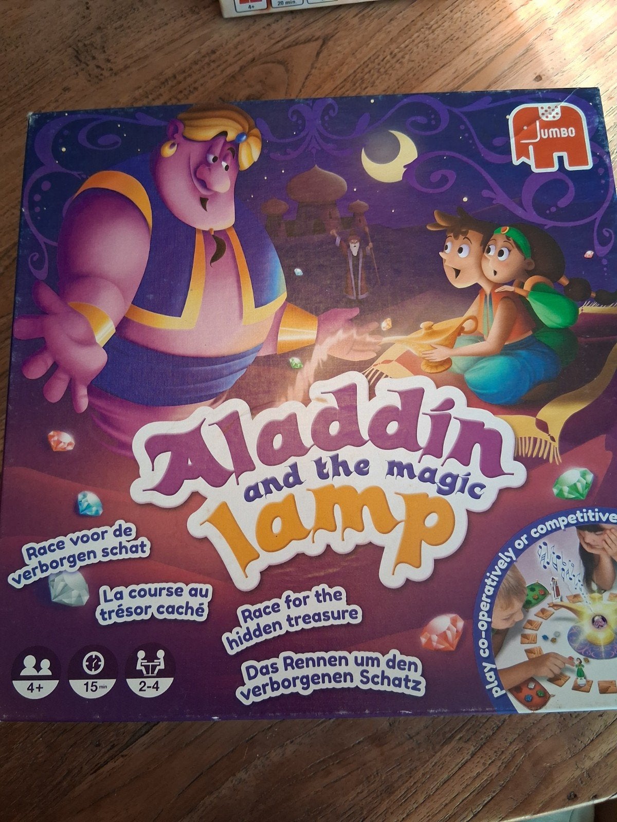 Aladdin and the Magic Lamp bordspel - Jumbo, Hobby en Vrije tijd, Drie of vier spelers, Ophalen, Gebruikt, Jumbo