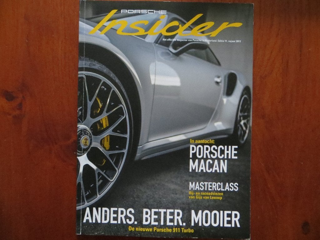Porsche Insider (editie 11, najaar 2013) Macan, 911 Turbo, Boeken, Ophalen of Verzenden, Nieuw, Porsche