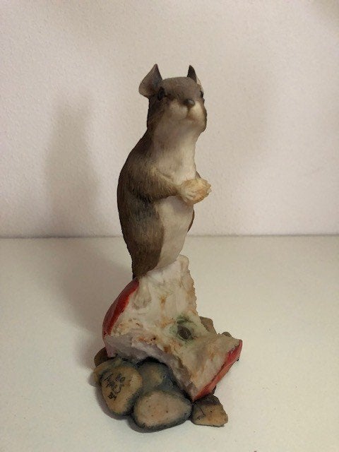 Muizen Beeldje Muis Border Fine Arts 'Mouse on Apple Core', Ophalen of Verzenden, Zo goed als nieuw, Dier