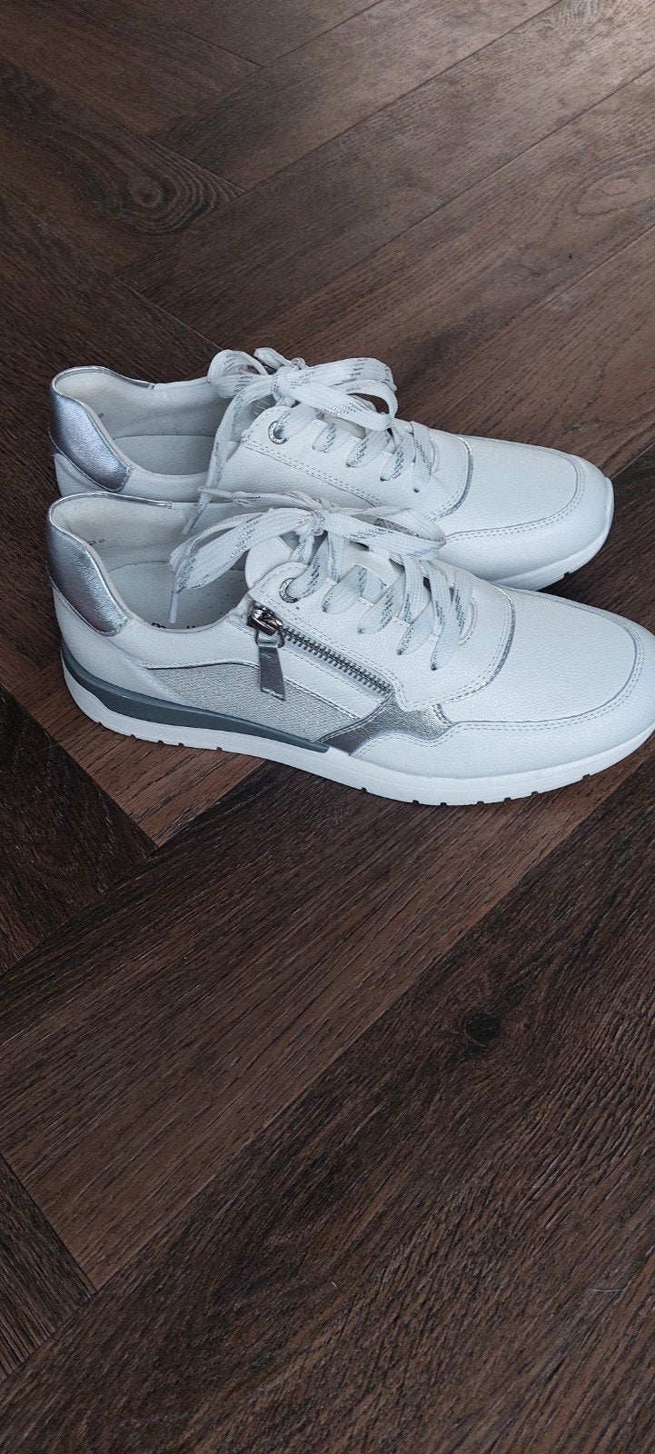 Medicus Judy G6 Leren Sneakers - Wit/Zilver, Medicus, Wit, Nieuw, Ophalen of Verzenden