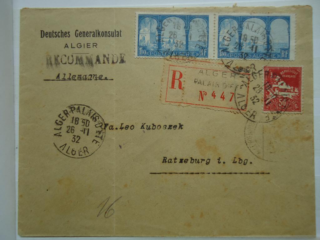 Envelop uit 1932 en een andere, Ophalen of Verzenden, Envelop