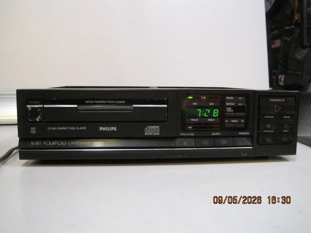 philips cd speler CD160 compact disc player nakijken (389), Ophalen of Verzenden, Gebruikt, Philips