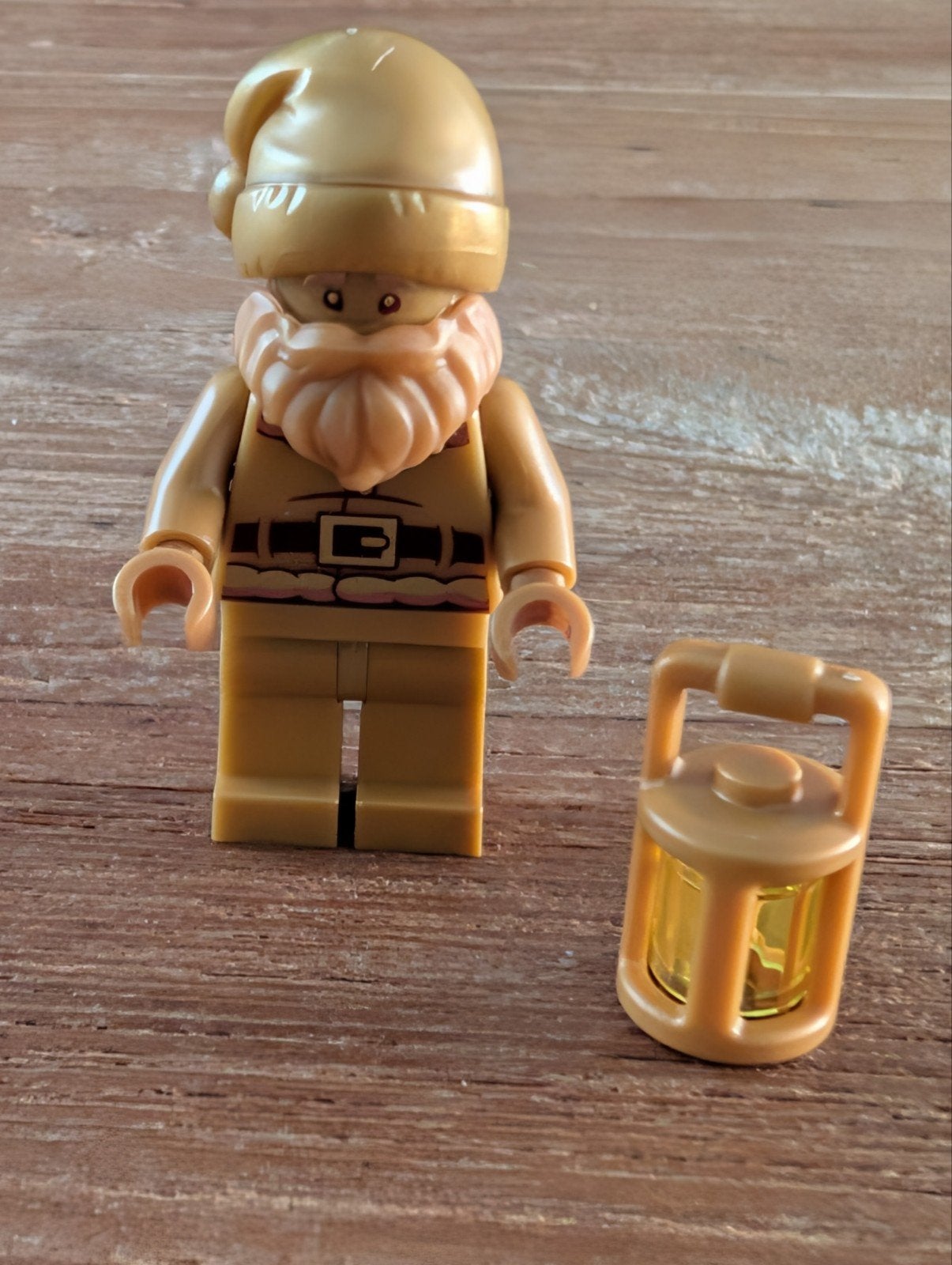 Lego Minifigures kerst/ Gouden kerstman met accessoire, Lego, Nieuw, Ophalen of Verzenden, Minifiguur