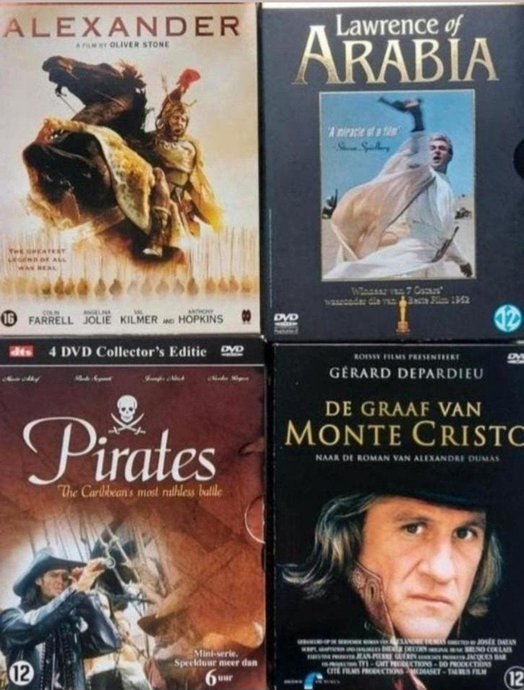 DVD FIMS 4.STUKS VOOR 7.50 TOP OPHALEN, Cd's en Dvd's, Dvd's | Klassiekers, Ophalen, Zo goed als nieuw, Actie en Avontuur, Alle leeftijden