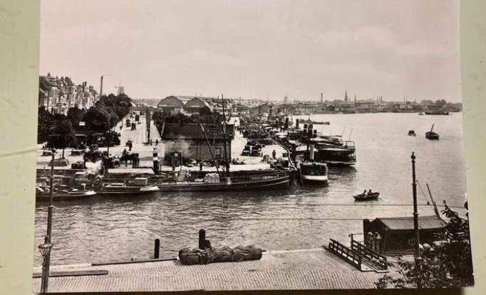 Rotterdam  Haven Oosterkade Maasstation 1910, Ophalen of Verzenden, Zo goed als nieuw, Kaart, Foto of Prent