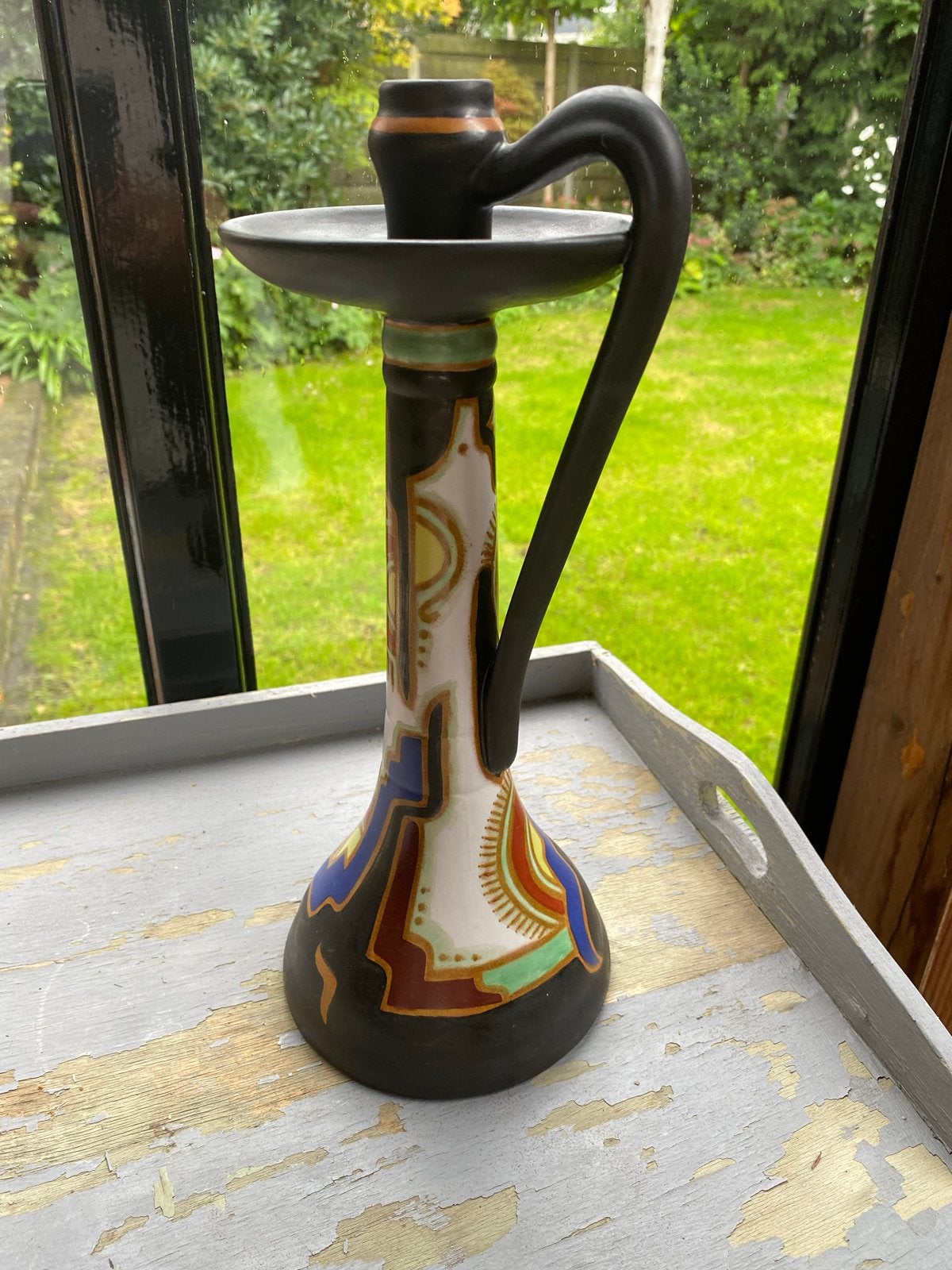 Antieke Royal Goedewaagen Gouda Holland Kandelaar 31cm, Ophalen of Verzenden