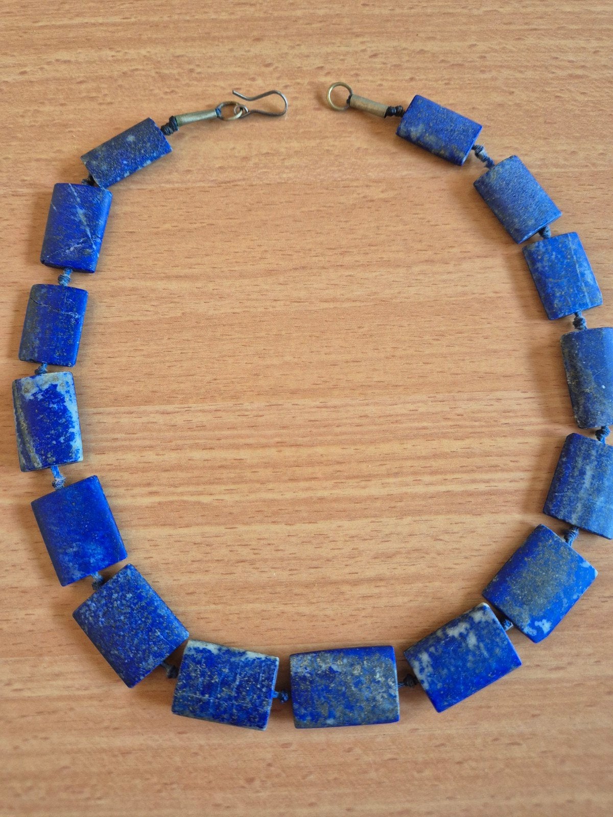 Prachtige Lapis Lazuli Ketting - Uniek en Handgemaakt, Sieraden, Tassen en Uiterlijk, Kettingen, Gebruikt, Blauw, Ophalen of Verzenden