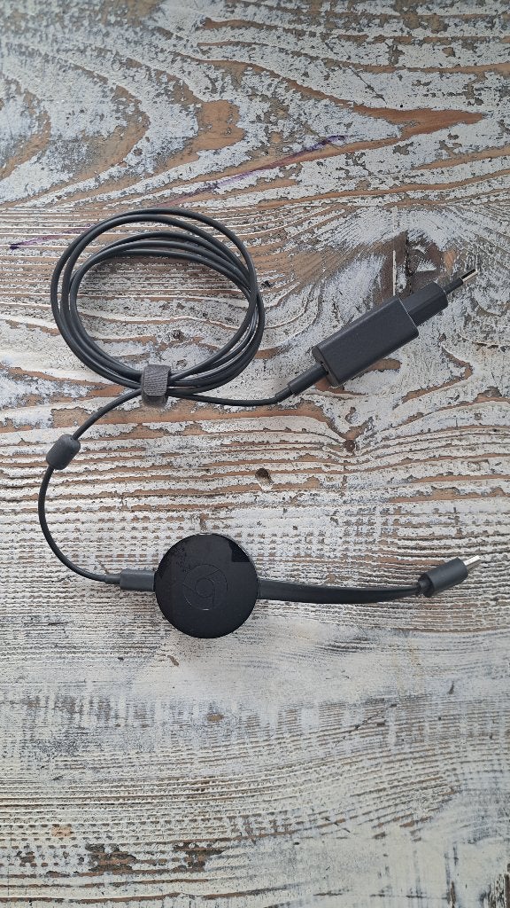 Google Chromecast met adapter en kabel, Audio, Tv en Foto, Ophalen of Verzenden, Zo goed als nieuw, HDMI, Zonder harde schijf